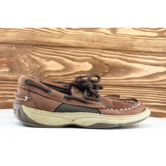 Sperry Top-Sider Toddler Boys 11 Medium Brown Boat Shoe Leather Intrepio - Picture 3 of 8